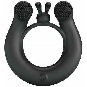 Перезаряжаемое эрекционное виброкольцо Vibrant Penis Ring Dahlia (иной угол)