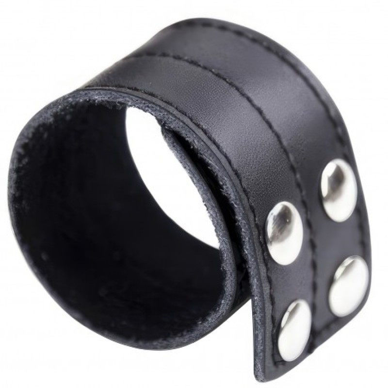 Утяжка на пенис кожаная