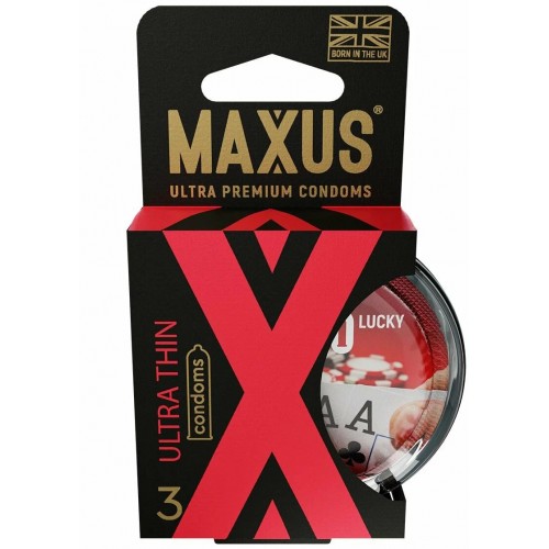 Презервативы в пластиковом кейсе Maxus №3 Air Ultra Thin ультратонкие с обильной смазкой