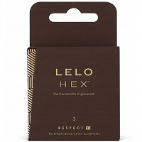 Презервативы Lelo Hex Respect XL увеличенного размера 3 шт