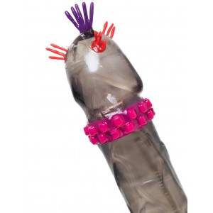 Презерватив черный Luxe Black Ultimate Реактивный Трезубец с ароматом шоколада (иной угол)