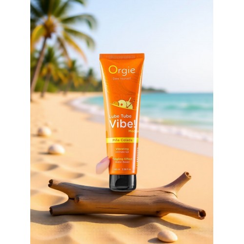 Интимный гель ORGIE Lube Tube Vibe! - Piña Colada, водная основа, с вибрационным эффектом 100мл