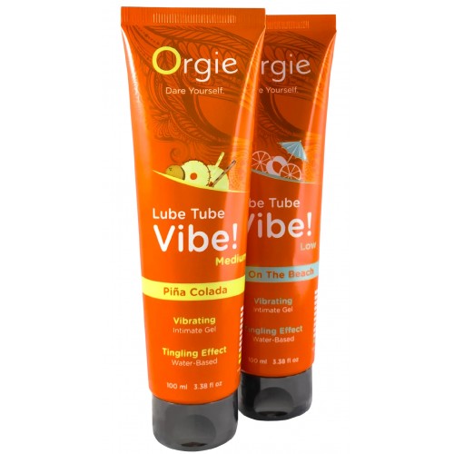 Интимный гель ORGIE Lube Tube Vibe! - Piña Colada, водная основа, с вибрационным эффектом 100мл