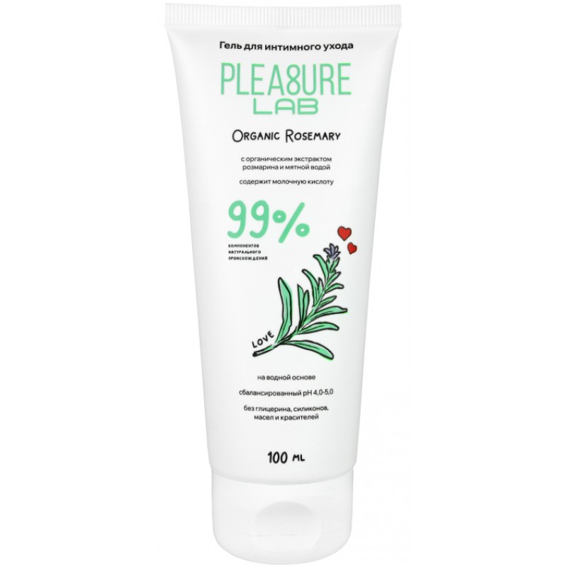 Интимный гель из натуральных компонентов Pleasure Lab Organic Rosemary 100 мл