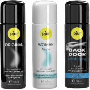 Набор лубрикантов для вагинального и анального секса Pjur Pride Box 3 х 30 мл (иной угол)