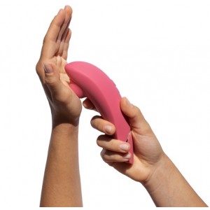 Бесконтактный стимулятор клитора Womanizer Premium 2 Raspberry (иной угол)