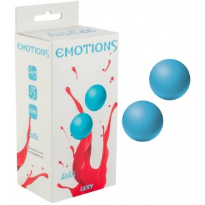 Вагинальные шарики без сцепки Emotions Lexy medium, голубые
