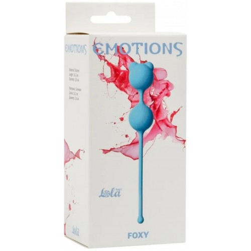 Голубые вагинальные шарики Emotions Foxy