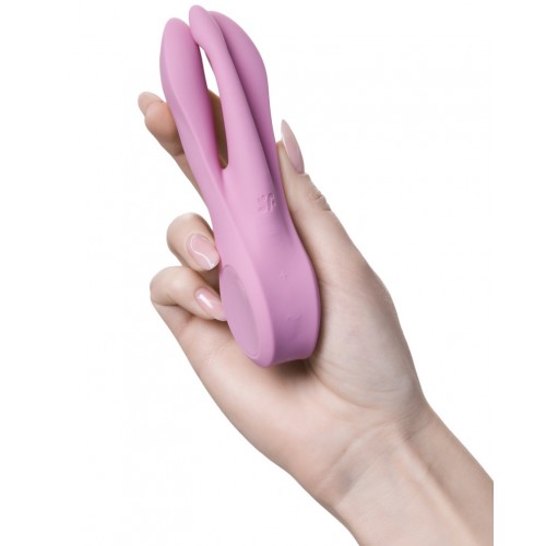 Вибростимулятор клитора и половых губ Satisfyer Threesome 1 Pink