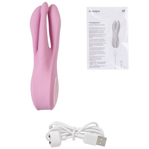 Вибростимулятор клитора и половых губ Satisfyer Threesome 1 Pink