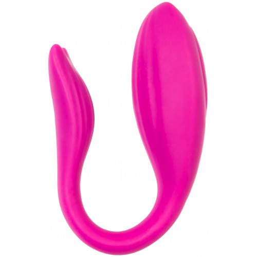 Вибратор для пар A-TOYS Dolphy, силикон, розовый, 9,6 см