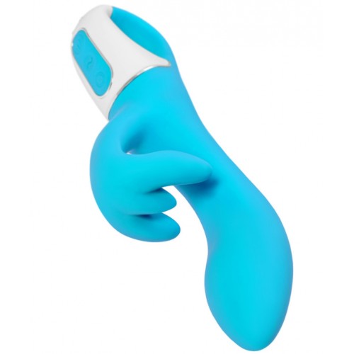 Смарт-вибратор с клиторальным стимулятором Embrace me бирюзовый