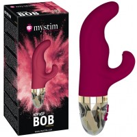 Вибратор Mystim Hop Hop Bob силикон,бордовый, 16,5 см