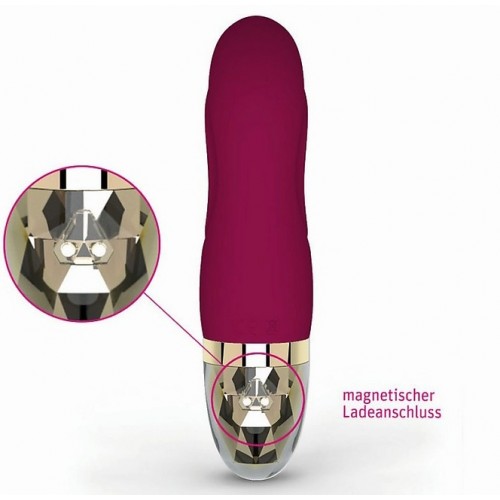 Вибратор Mystim Hop Hop Bob силикон,бордовый, 16,5 см