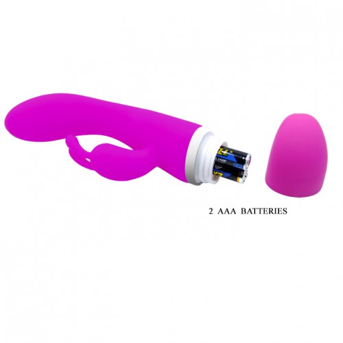 Вибратор с клиторальным стимулятором Pretty Love Freda