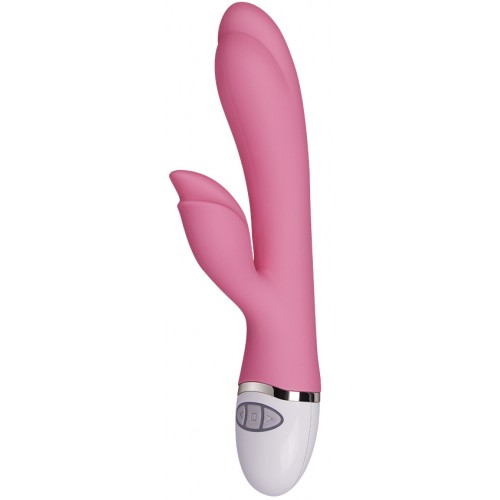 Перезаряжаемый вибратор с клиторальным стимулятором-кроликом Dreamer II розовый