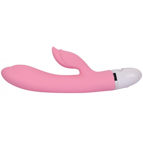 Перезаряжаемый вибратор с клиторальным стимулятором-кроликом Dreamer II розовый