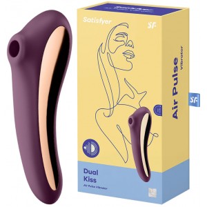 Вакуумно-волновой смарт-стимулятор Satisfyer Dual Kiss красный
