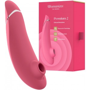 Бесконтактный стимулятор клитора Womanizer Premium 2 Raspberry