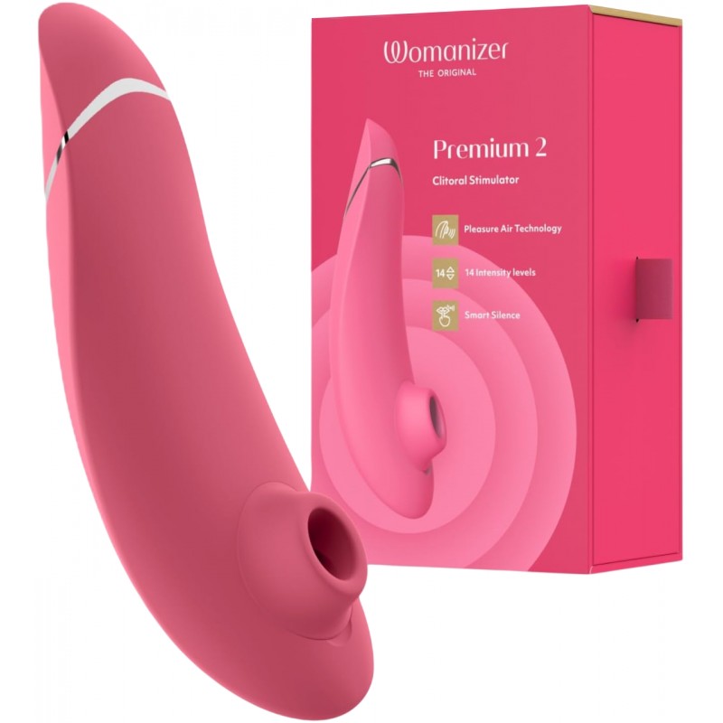 Бесконтактный стимулятор клитора Womanizer Premium 2 Raspberry