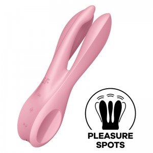 Вибростимулятор клитора и половых губ Satisfyer Threesome 1 Pink Вибростимулятор клитора и половых губ Satisfyer Threesome 1 Pink (иной угол)