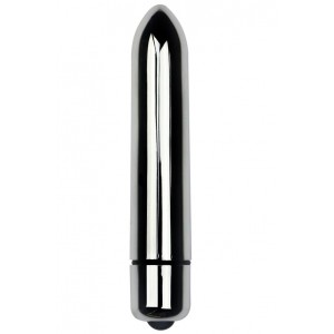 Серебристая вибропулька X-Basic Lovetoy (иной угол)