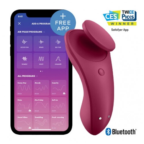 Клиторальный смарт-стимулятор Satisfyer Sexy Secret бордовый