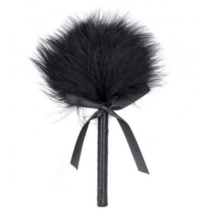 Чёрный тиклер с атласной ручкой 19 см