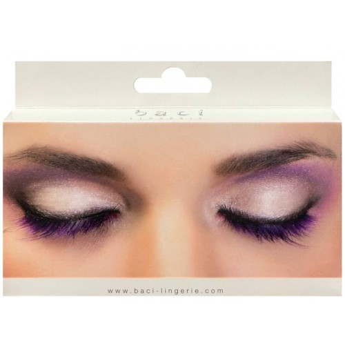 Накладные ресницы с фиолетовыми перьями Baci