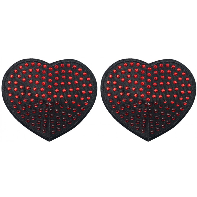 Пэстисы для груди Reusable Red Diamond Heart Nipple Pasties