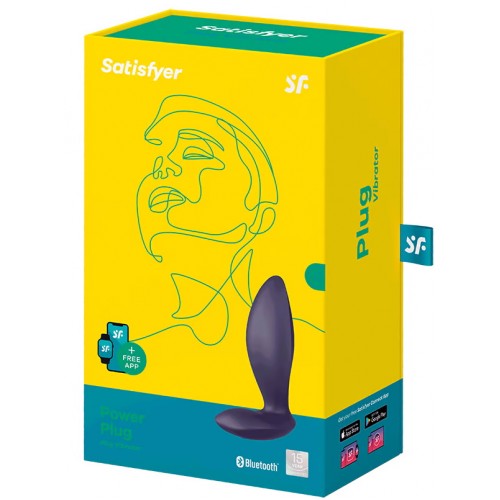 Анальный вибратор Satisfyer Power Plug, силикон, фиолетовый, 11,3 см