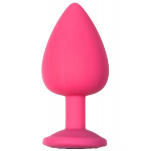 Анальная пробка Emotions Cutie Large Pink Black Crystal (иной угол)