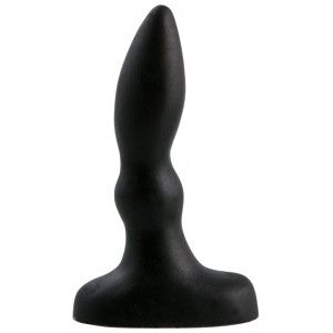 Анальная втулка с рельефом Beginners P-Spot Massager Black Анальная втулка с рельефом Beginners P-Spot Massager Black (иной угол)
