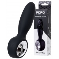 Анальный стимулятор POPO Pleasure by TOYFA Sagitta, силикон, черный, 9 см