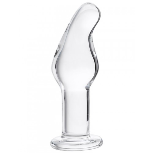 Анальная втулка Sexus Glass, стекло, прозрачная, 14,5 см, Ø 4 см