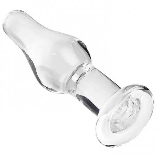 Анальная втулка Sexus Glass, стекло, прозрачная, 14,5 см, Ø 4 см