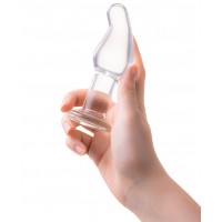 Анальная втулка Sexus Glass, стекло, прозрачная, 14,5 см, Ø 4 см