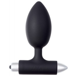 Анальная пробка с вибрацией Spice It Up New Edition Perfection черная (иной угол)