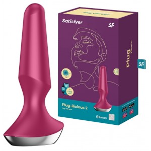 Анальный смарт-стимулятор с вибрацией Satisfyer Plug-ilicious 2 розовый Анальный смарт-стимулятор с вибрацией Satisfyer Plug-ilicious 2 розовый