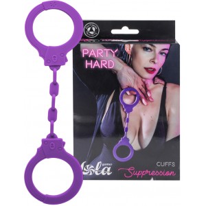 Силиконовые наручники Party Hard Suppression Purple