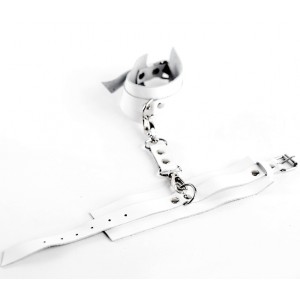 Оковы из натуральной кожи White			 (иной угол)