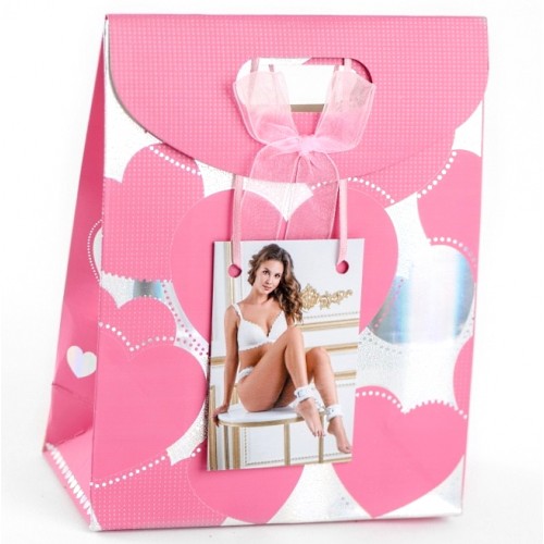 Оковы из натуральной кожи с нежным мехом Red						