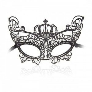 Черная кружевная маска Mask Black  (иной угол)