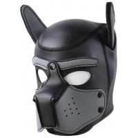 Фетиш-маска собаки Angry Dog L черно-серая