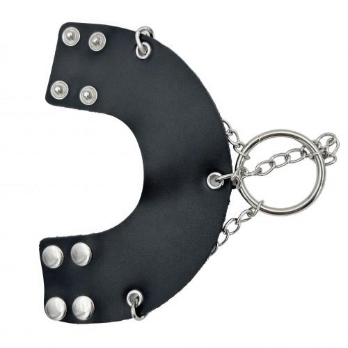 Утяжка для мошонки болстретчер из натуральной кожи