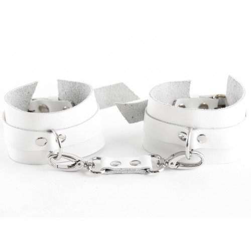 Оковы из натуральной кожи White			