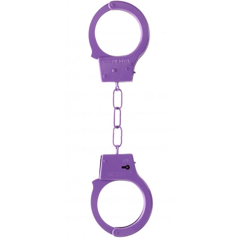Фиолетовые металлические наручники Ouch Beginners Handcuffs