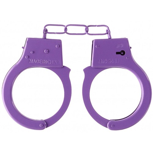 Фиолетовые металлические наручники Ouch Beginners Handcuffs