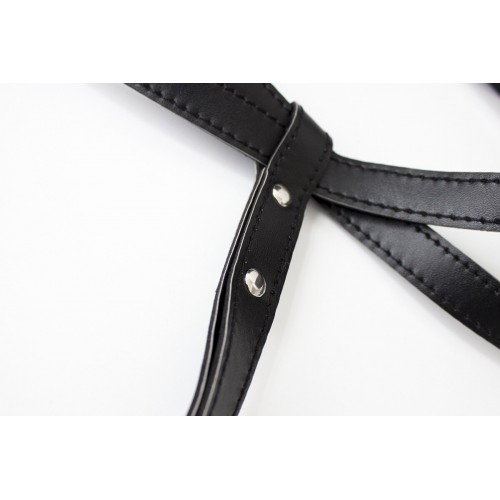 Черный лиф на ремешках