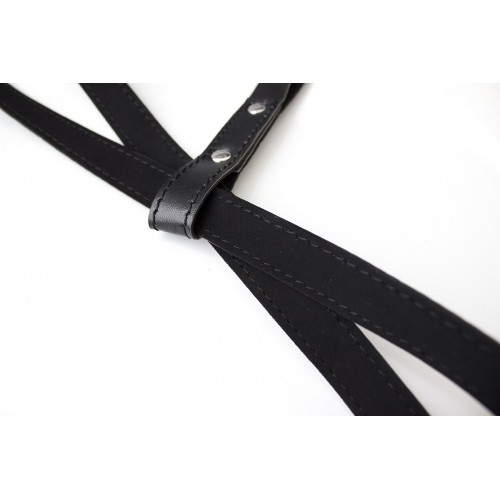 Черный лиф на ремешках